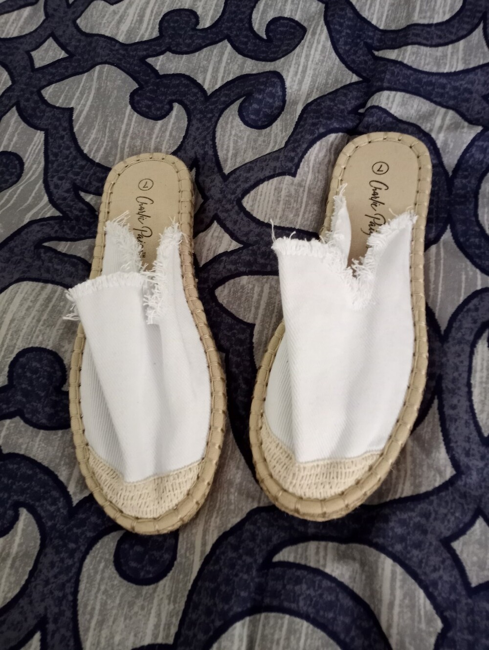 NWOT CHARLIE PAIGE Canvas Flats